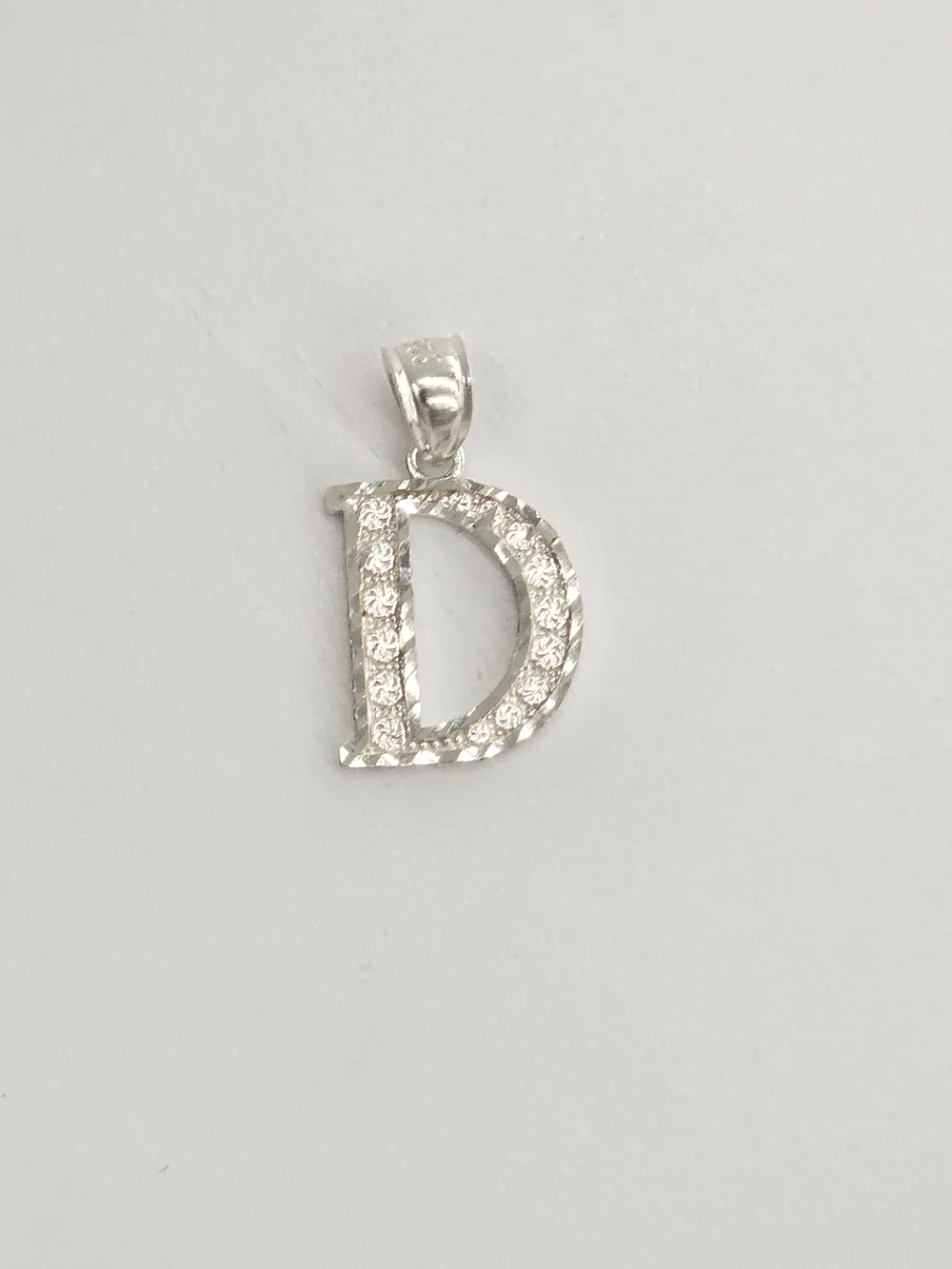 925 Sterling Silver Letter D Pendant